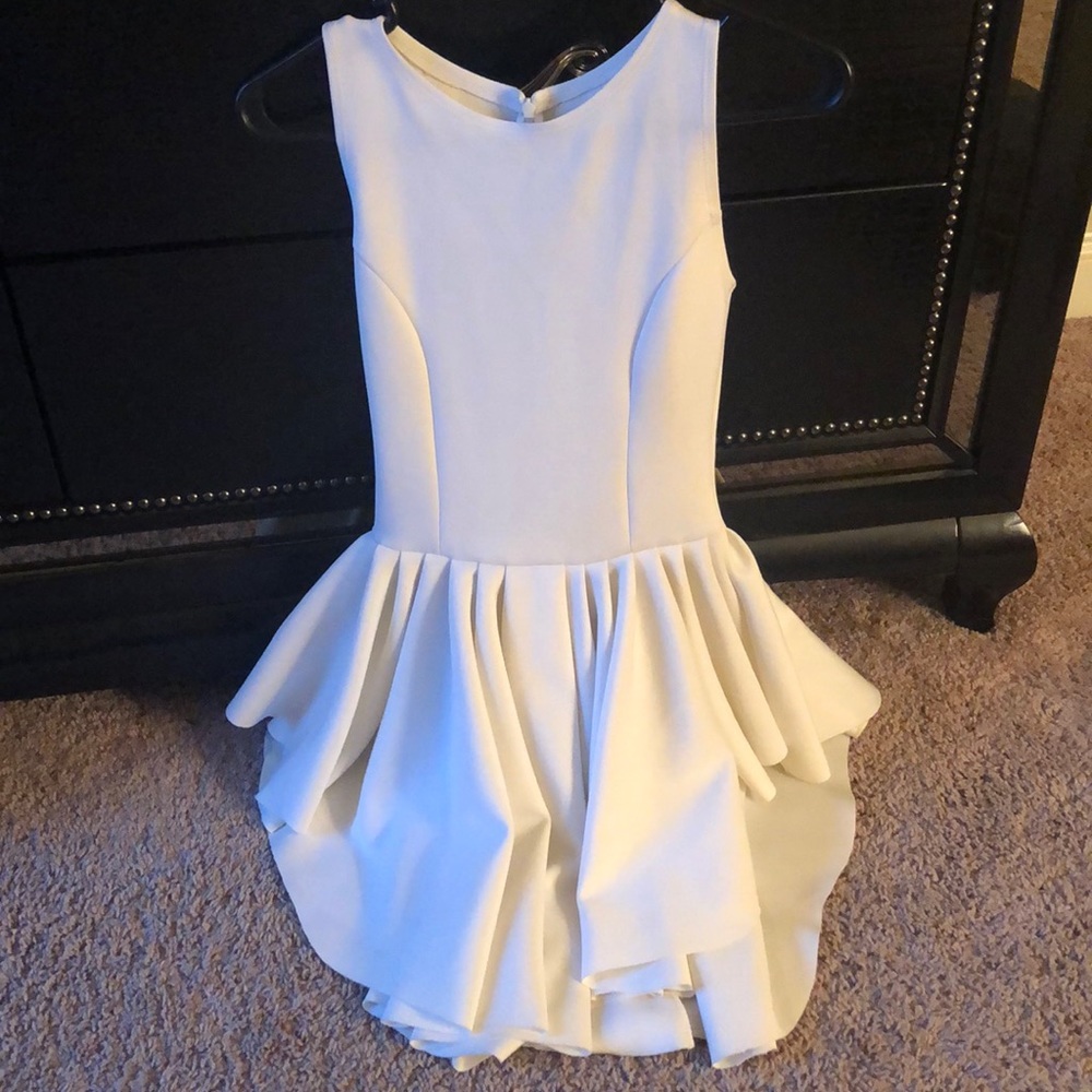 White dress very fitted